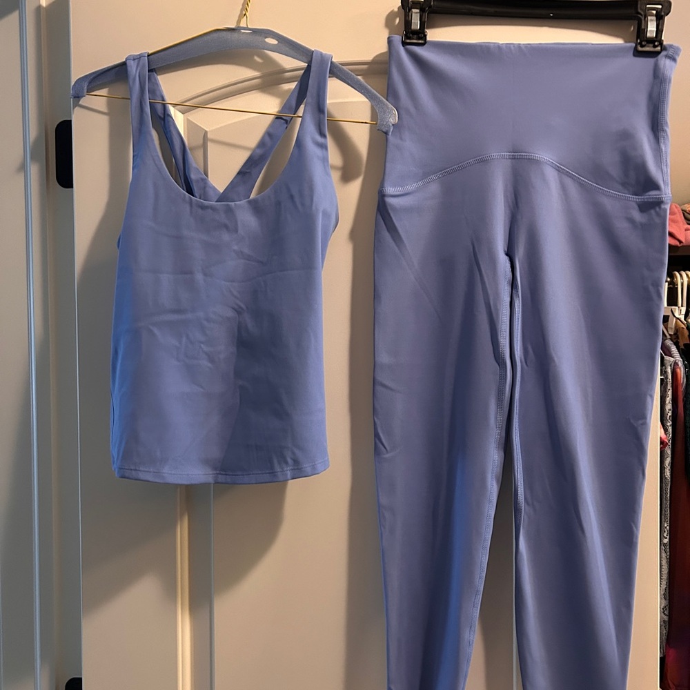 SPANX Activewear Set in Blue Cornflower Size S